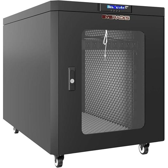 Sysracks Soundproof Server Rack with Noise Reduction