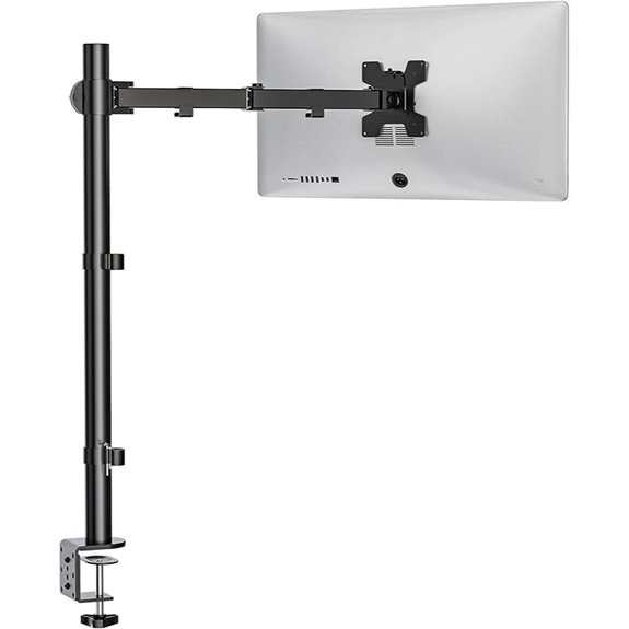 WALI Single Monitor Arm Mount Up to 32 Inch