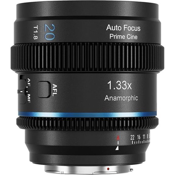 SIRUI 20mm T1.8 1.33X Anamorphic Lens for E Mount