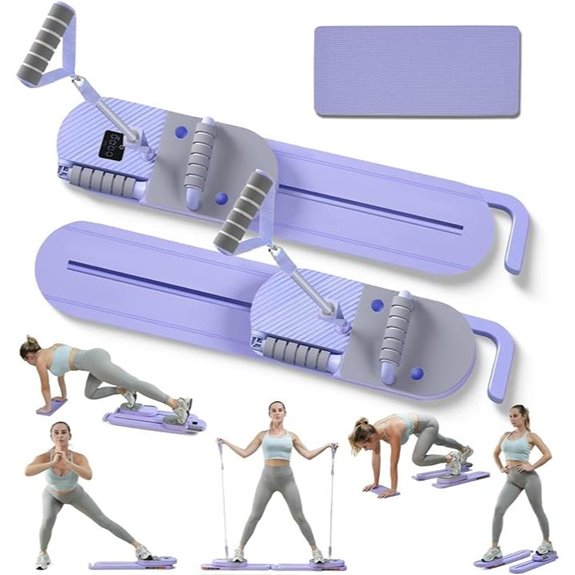 Upgraded 6-in-1 Foldable Pilates Reformer Board