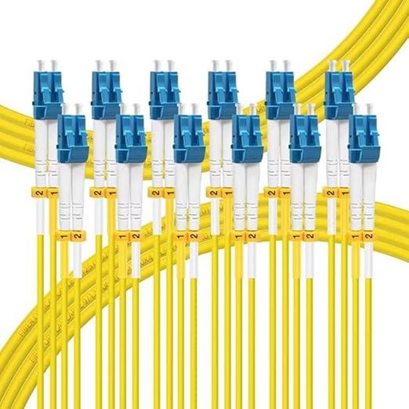 Flypro 2M LC to LC Single Mode Fiber Cables (6 Pack)