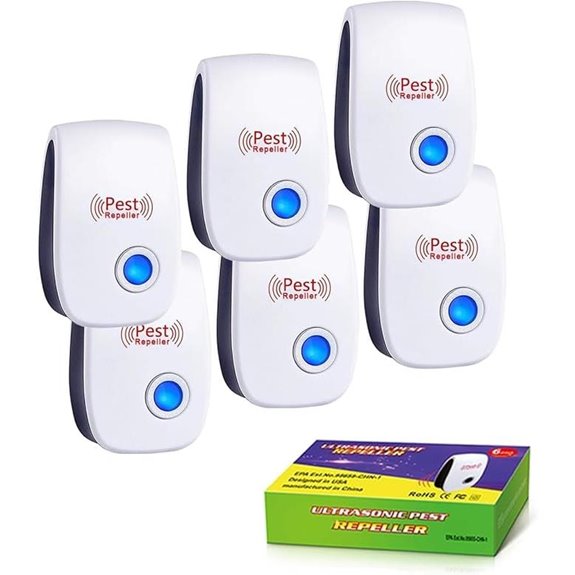 Ultrasonic Pest Repeller 6-Pack Indoor & Outdoor
