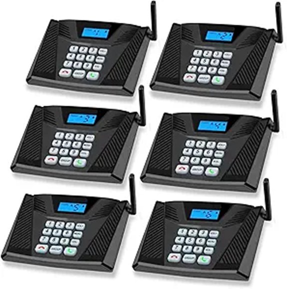 Wireless Intercom System (6 Packs 5300ft Range Full Duplex)