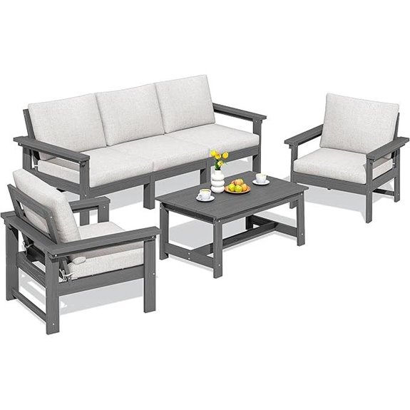 SERWALL 6-Piece Outdoor Patio Furniture Set