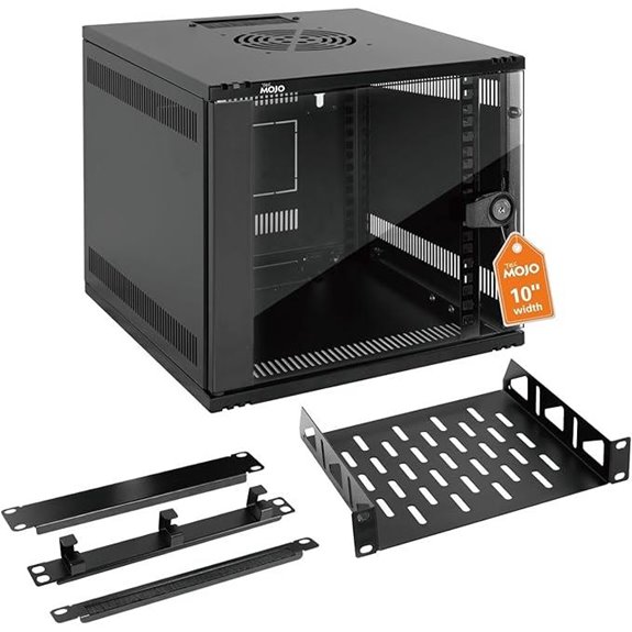 Tecmojo 6U 10-inch Wall Mount Server Rack Set
