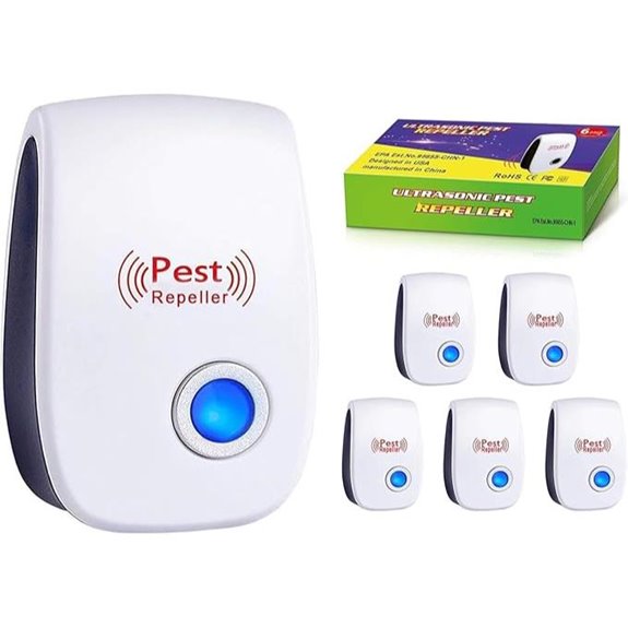 Ultrasonic Pest Repellent 6-Pack for Home and Garage