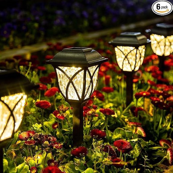GIGALUMI Waterproof Solar Garden Lights (6-Pack)
