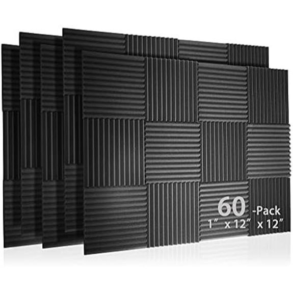 60 Pack Acoustic Foam Panels for Soundproofing