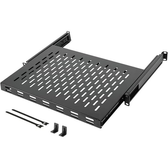 Tecmojo 1U Sliding Rack Shelf for 19 Equipment