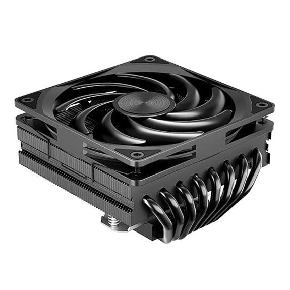 Low Profile CPU Cooler with Heatpipes and Slim Fan