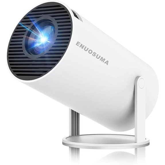 Mini 4K Projector with Wi-Fi Bluetooth Auto Keystone