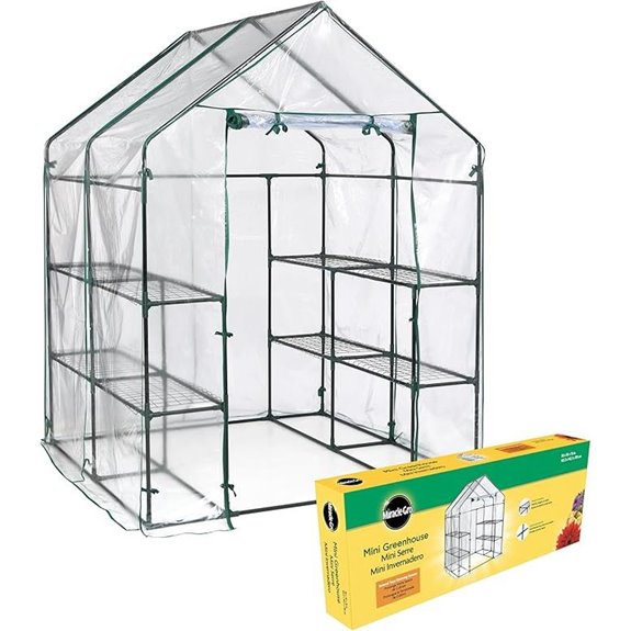 Miracle-GRO Mini Walk-in Greenhouse with Shelves