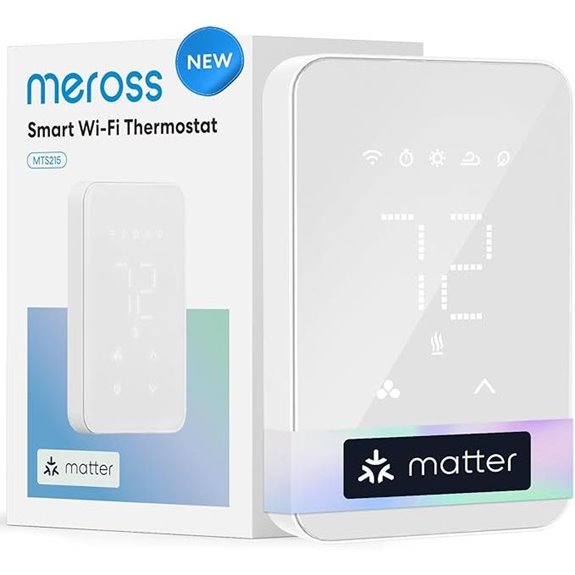 meross Matter WiFi Thermostat for Electric Heaters