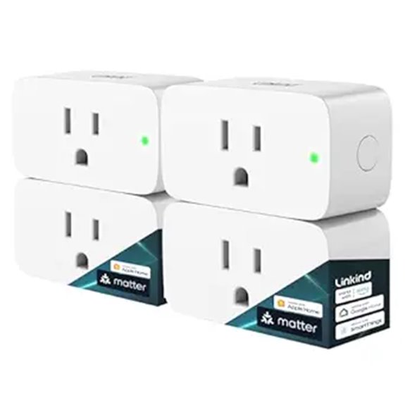 Linkind Matter Smart Plugs (4-Pack) with Voice Control
