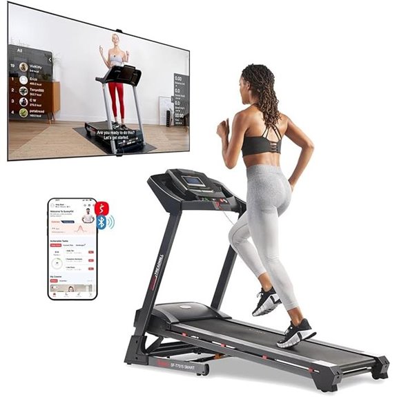 Sunny Health & Fitness Smart Treadmill with App Connectivity