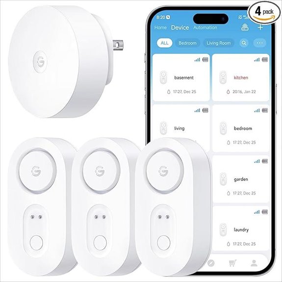 GoveeLife Smart Water Leak Detectors (3-Pack)