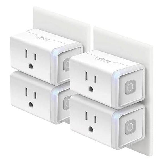 Kasa Smart Wi-Fi Plug 4-Pack with Alexa Compatibility