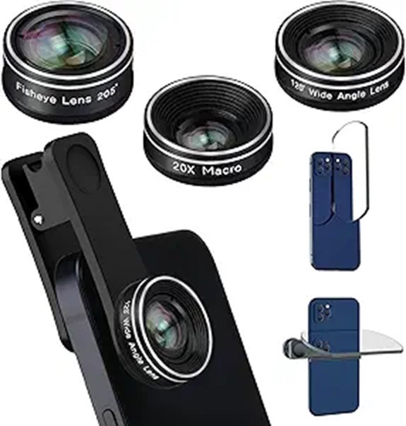 Phone Camera Lens Kit: Fisheye Wide-Angle Macro for Smartphones