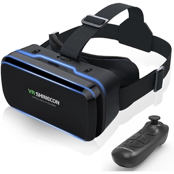 VR Headset for Smartphones with Bluetooth Controller