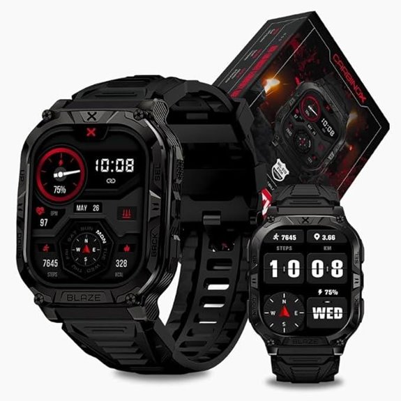 CARBINOX Blaze GPS Smartwatch with Calls and Sports