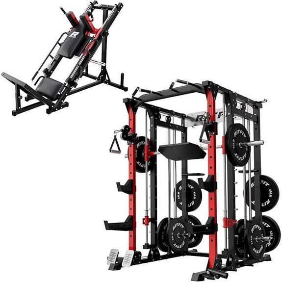 RitFit Smith Machine Power Cage with Accessories