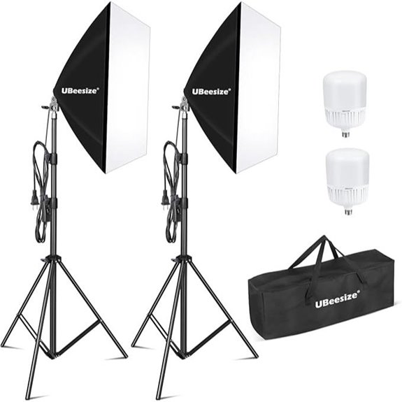 UBeesize Softbox Photography Lighting Kit (27”x20”)