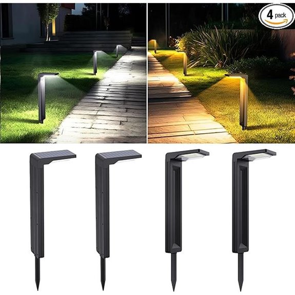 Sunvivo Solar Pathway Lights 4 Pack Waterproof Outdoor
