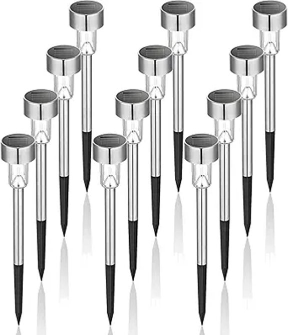 GIGALUMI Solar Waterproof Garden Lights (12 Pack)