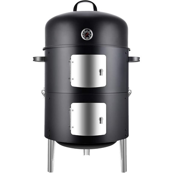Realcook 17-Inch Steel Charcoal Vertical Smoker