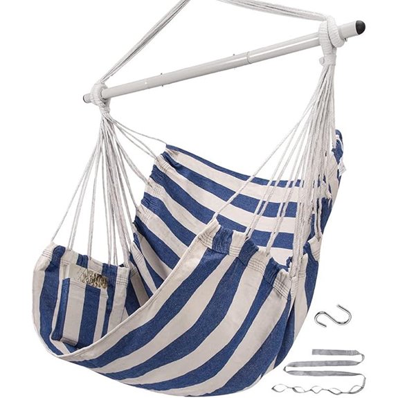 ADVOKAIR Hammock Chair Swing with Steel Bar