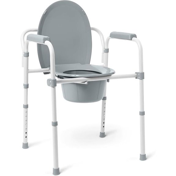 steel bedside commode