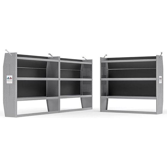 AA Products Steel Van Shelving Set (3)