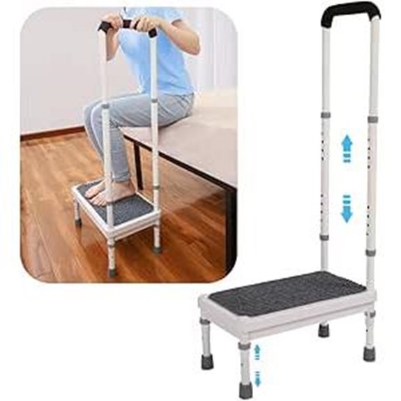 Heavy Duty Metal Step Stool with Handle