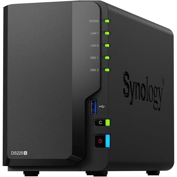 Synology 2-Bay DiskStation DS225+ (Diskless)