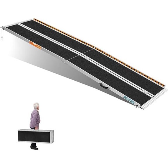 10ft Non-Skid Aluminum Wheelchair Ramp