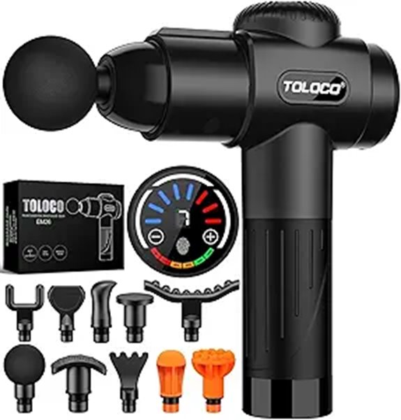 TOLOCO Massage Gun with 10 Heads & Silent Motor