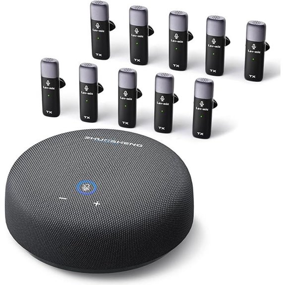 Conference Microphone with 10 Mics and Noise Reduction