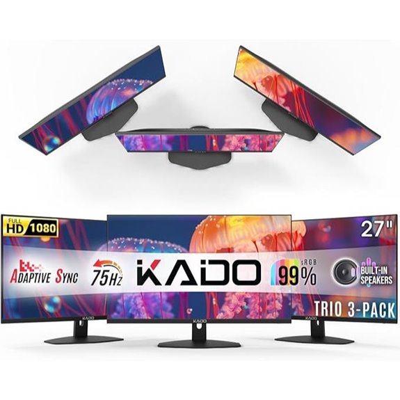 Kado 3-Pack 27 Monitors with HDMI and VESA