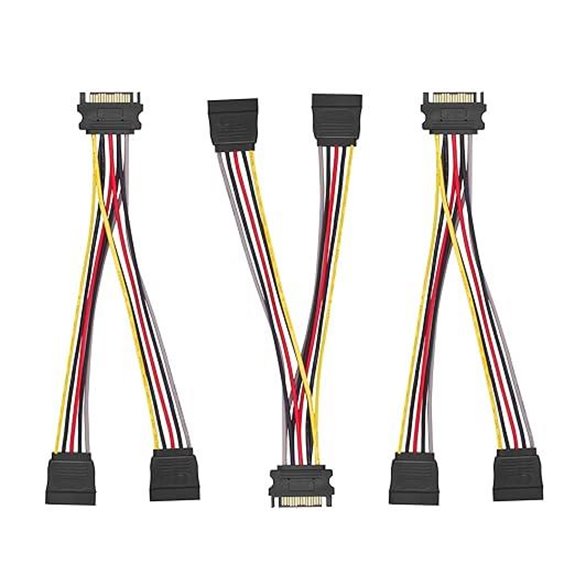 2-Way SATA Power Splitter Cable (3-Pack)