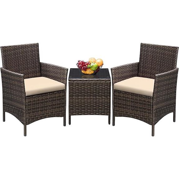 Greesum 3-Piece Patio Furniture Set with Cushions