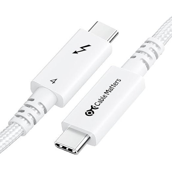 Cable Matters Thunderbolt 4 Cable 6.6 ft with 100W Power