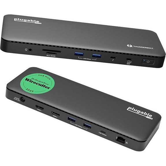 Plugable Thunderbolt 4 Dock with 100W Charging