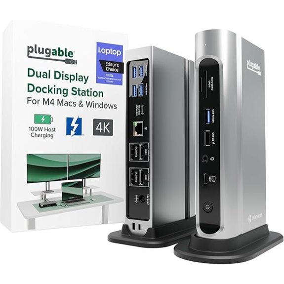 Plugable 16-in-1 Thunderbolt 4 Dock with Dual 4K Support