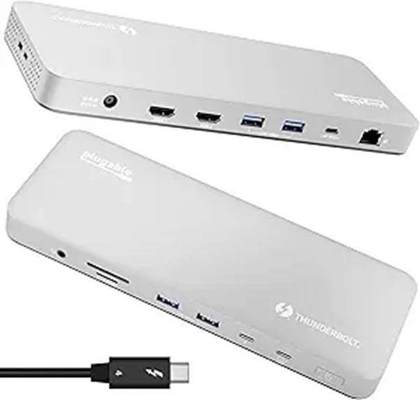 Plugable Thunderbolt 4 Dock for MacBook Pro/Air