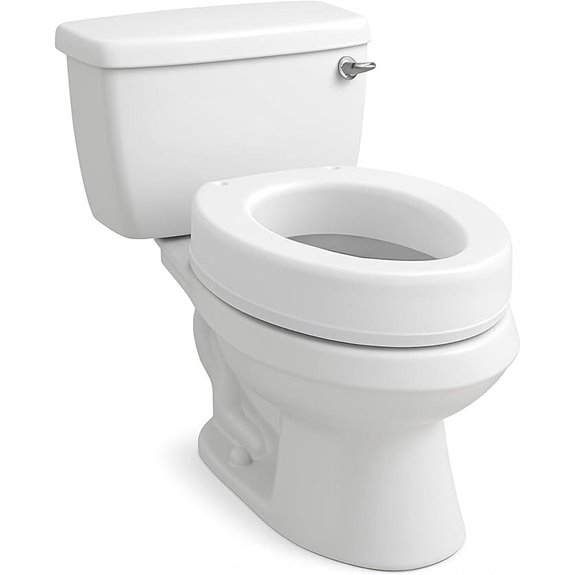 Carex Elongated Toilet Seat Riser 3.5-inch Height Increase