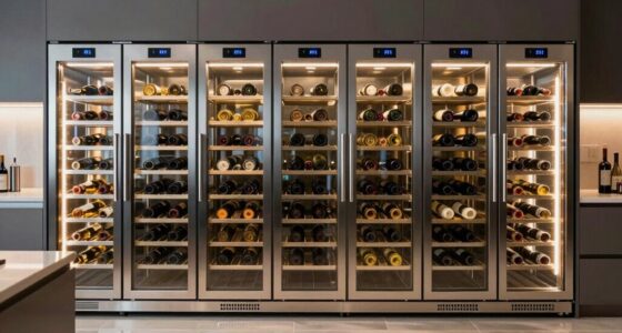 top built in wine coolers