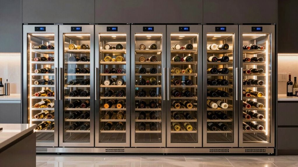 top built in wine coolers