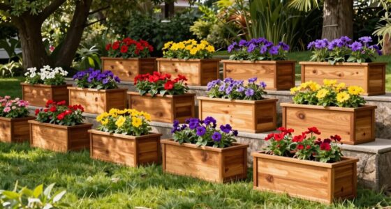 top cedar planters for gardens