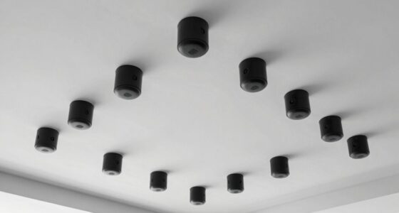 top ceiling microphone arrays
