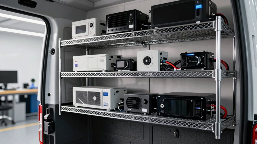 top ford transit hvac shelving